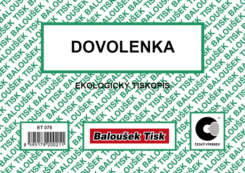 Główne zdjęcie produktu Dovolenka A6 ET075