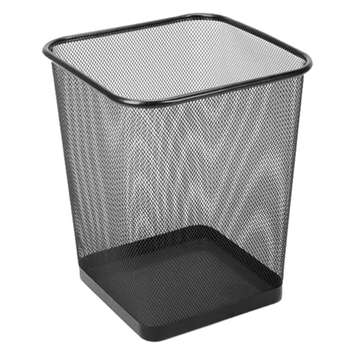 Główne zdjęcie produktu Drátěný koš hranatý, černý 20l