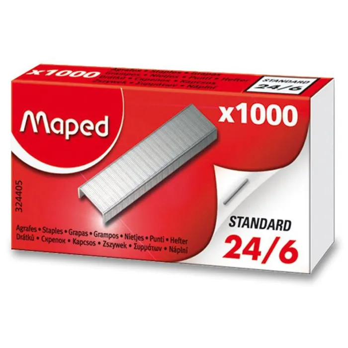 Główne zdjęcie produktu Drátky Maped 24/6 - 1000 ks