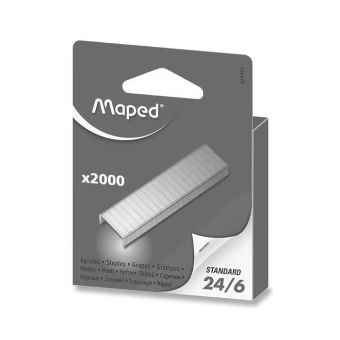 Główne zdjęcie produktu Drátky Maped 24/6 2000 ks