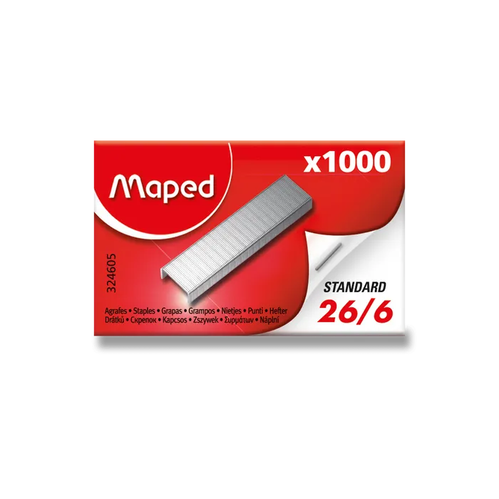 Główne zdjęcie produktu Drátky Maped 26/6 - 1000 ks