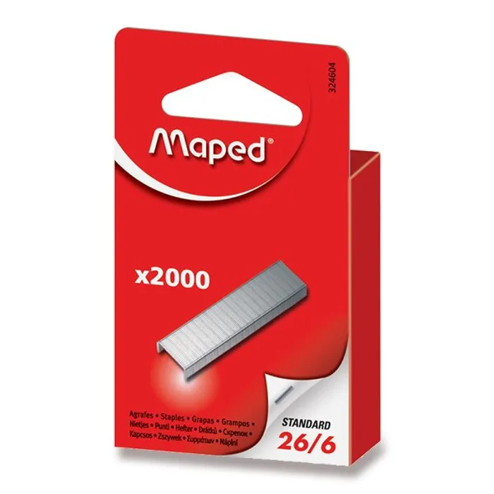 Główne zdjęcie produktu Drátky Maped 26/6 2000 ks