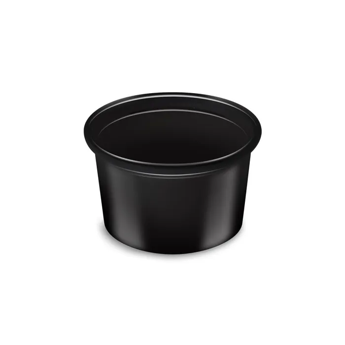 Główne zdjęcie produktu Dresinková miska (PP) černá průměr 46mm 30ml [50 ks]