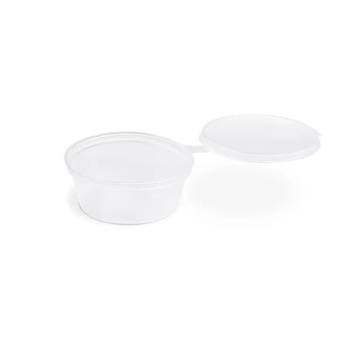 Główne zdjęcie produktu Dresinková miska (PP) s víčkem průhledná průměr 70mm 60ml [100 ks]