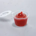 Pojemnik na sos (PP) z przykrywka przezroczysty średnica 70mm 60ml [100 szt]