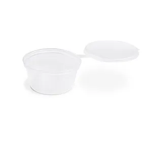 Pojemnik na sos (PP) z przykrywka przezroczysty średnica 70mm 80ml [50 szt]