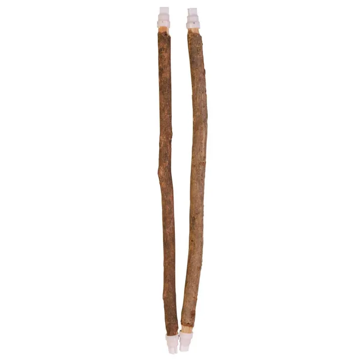 Główne zdjęcie produktu Dřevěná bidla s plastovým úchytem do klece 35cm/10a12mm 2ks