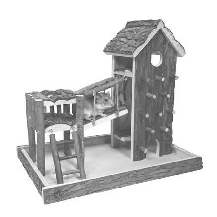 Główne zdjęcie produktu Dřevěné hřiště BIRGER 36x33x26 cm