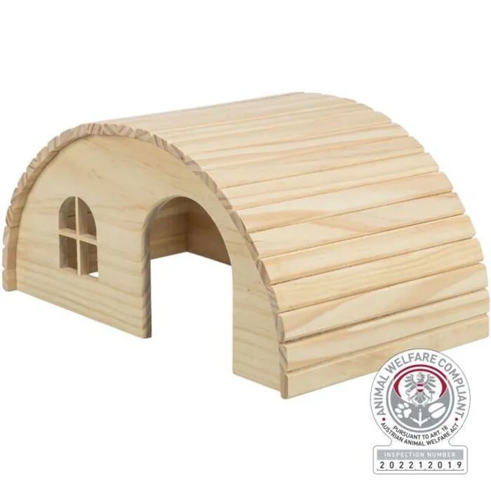 Główne zdjęcie produktu Dřevěné iglú pro králíky 42 x 20 x 25 cm