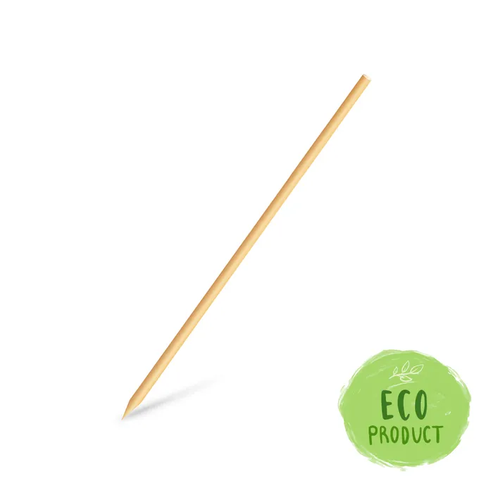Główne zdjęcie produktu Dřevěné špejle hrocené 20 cm, průměr 3 mm [100 ks]