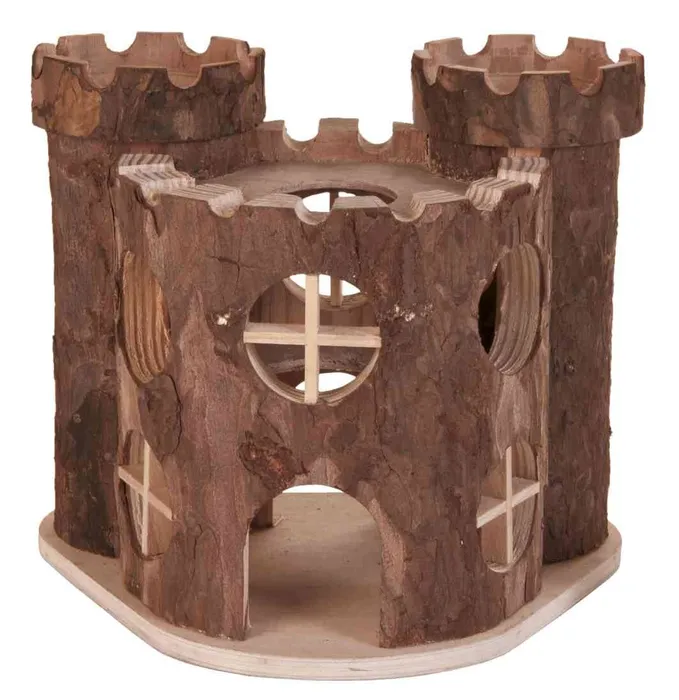 Główne zdjęcie produktu Dřevěný hrad MATTI pro hlodavce 17x15x12cm TRIXIE