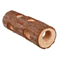 Następne zdjęcie produktu Drewniany tunel z naturalnego drewna dla gryzoni 7 x 30 cm