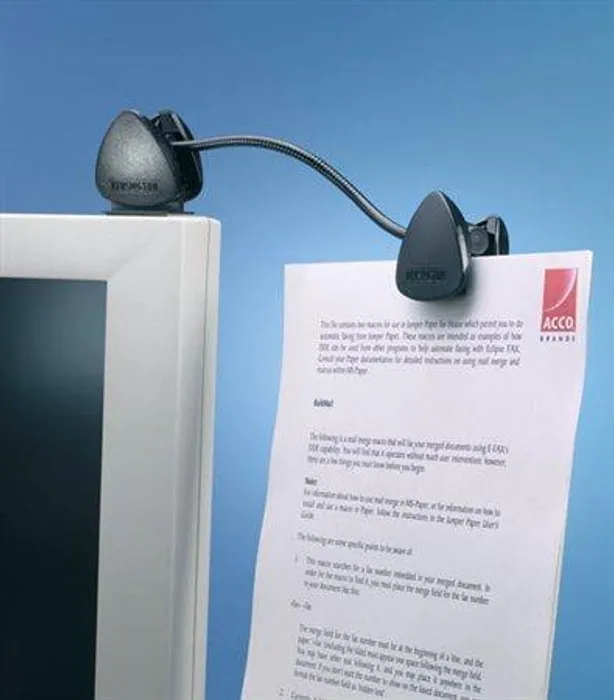 Główne zdjęcie produktu Držák dokumentů, na monitor, KENSINGTON "FlexClip"