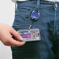 Następne zdjęcie produktu Tabliczka znamionowa Style, granatowa, wysuwana, karabińczyk, DURABLE