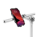 Uchwyt telefonu komórkowego Bone Bike Tie 3, na rower, regulowany rozmiar, czarny, 4.7-7.2, silikon, mocowany do kierownicy, czar