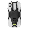 Uchwyt telefonu komórkowego Bone Bike Tie 3, na rower, regulowany rozmiar, czarny, 4.7-7.2, silikon, mocowany do kierownicy, czar