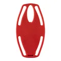 Uchwyt telefonu komórkowego Bone Bike Tie 3, na rower, regulowany rozmiar, czerwony, 4.7-7.2, silikon, mocowany do kierownicy, cz