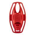 Uchwyt telefonu komórkowego Bone Bike Tie 3, na rower, regulowany rozmiar, czerwony, 4.7-7.2, silikon, mocowany do kierownicy, cz
