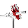Uchwyt telefonu komórkowego Bone Bike Tie 3, na rower, regulowany rozmiar, czerwony, 4.7-7.2, silikon, mocowany do kierownicy, cz