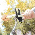 Uchwyt telefonu komórkowego Bone Bike Tie X, na rower, regulowany rozmiar, czarny, 4-6, silikon, mocowany do kierownicy, czarna