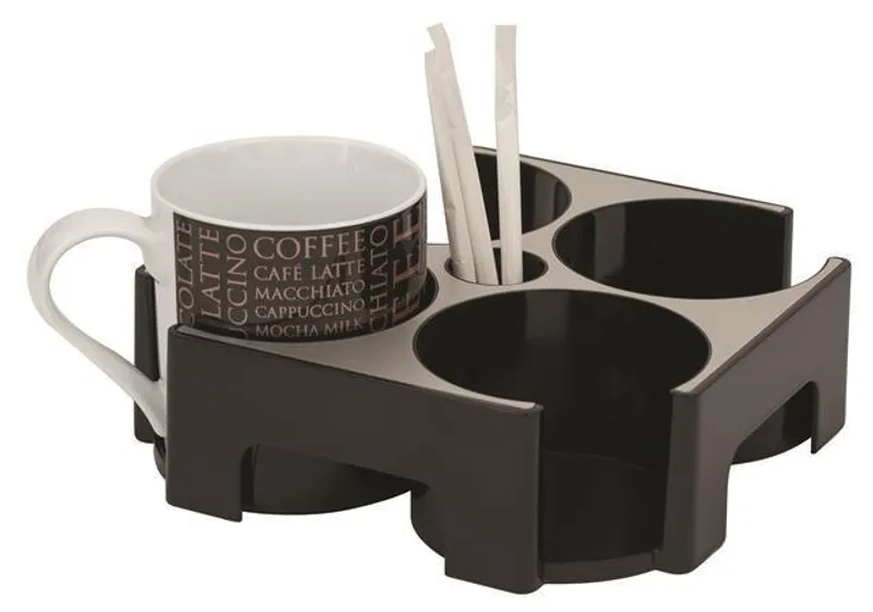 Główne zdjęcie produktu Držák na kelímky "Coffee break", na 4 nápoje, hliník, ALBA