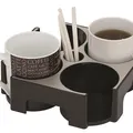 Następne zdjęcie produktu Držák na kelímky "Coffee break", na 4 nápoje, hliník, ALBA