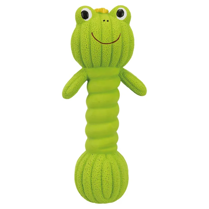 Główne zdjęcie produktu Dumpbell Frog, žába/činka, latex se zvukem, 18cm
