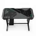 E-blue Biurko dla gracza EGT574BK, 113cm x 59,5cm, 74-86,8cm, podświetlenie, regulowana wysokość