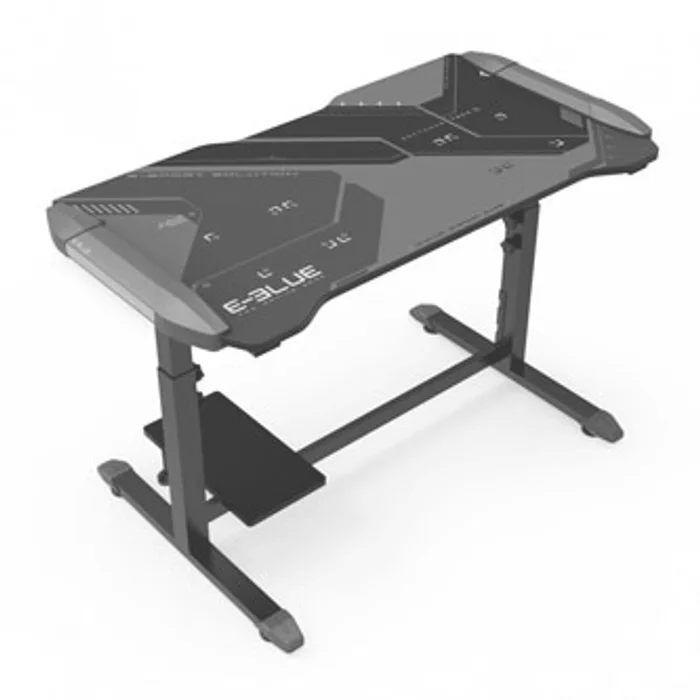 Główne zdjęcie produktu E-Blue Herní stůl EGT574BK, 113cm x 59,5cm, 74-86,8cm, podsvícený, nastavitelná výška