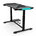 E-blue Biurko dla gracza EGT574BK, 113cm x 59,5cm, 74-86,8cm, podświetlenie, regulowana wysokość