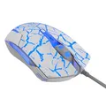 Następne zdjęcie produktu E-blue Mysz Cobra, 2500DPI, optyczna, 6kl., przewodowa USB, biało-niebieska, do gry, e-box