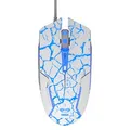 Następne zdjęcie produktu E-blue Mysz Cobra, 2500DPI, optyczna, 6kl., przewodowa USB, biało-niebieska, do gry, e-box