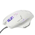 E-blue Mysz Mazer, 2500DPI, optyczna, 6kl., przewodowa USB, biała