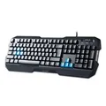 E-blue Polygon, klawiatura US, do gry, odporna na zalanie rodzaj przewodowa (USB), czarna