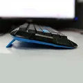 E-blue Polygon, klawiatura US, do gry, odporna na zalanie rodzaj przewodowa (USB), czarna