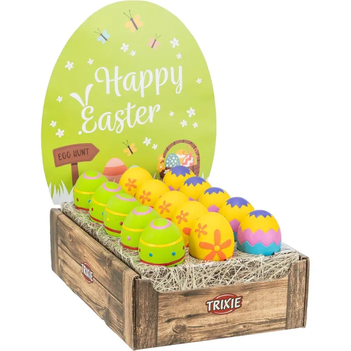 Główne zdjęcie produktu EASTER Display - velikonoční komplet se 30 ks latexových vajíček (8 cm) - LIMITOVANÁ NABÍD