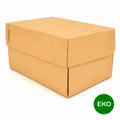 Następne zdjęcie produktu Pudełko EKO na hamburger MAXI kraft 190 × 120 × 105 mm [25 szt.]