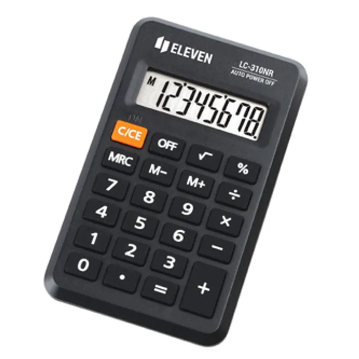 Główne zdjęcie produktu Eleven kalkulačka LC310NR, černá, kapesní, osmimístná