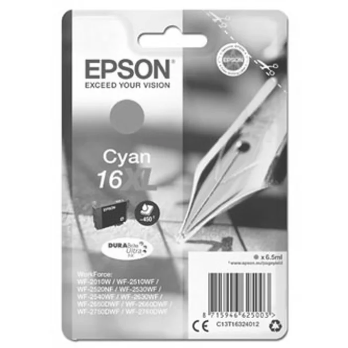 Główne zdjęcie produktu Epson originální ink C13T16324012, T163240, 16XL, cyan, 6.5ml, Epson WorkForce WF-2540WF,