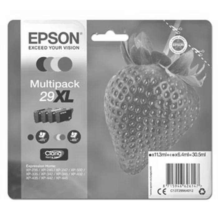 Główne zdjęcie produktu Epson originální ink C13T29964012, T29XL, CMYK, 11,3/3x6,4ml, Epson Expression Home XP-23
