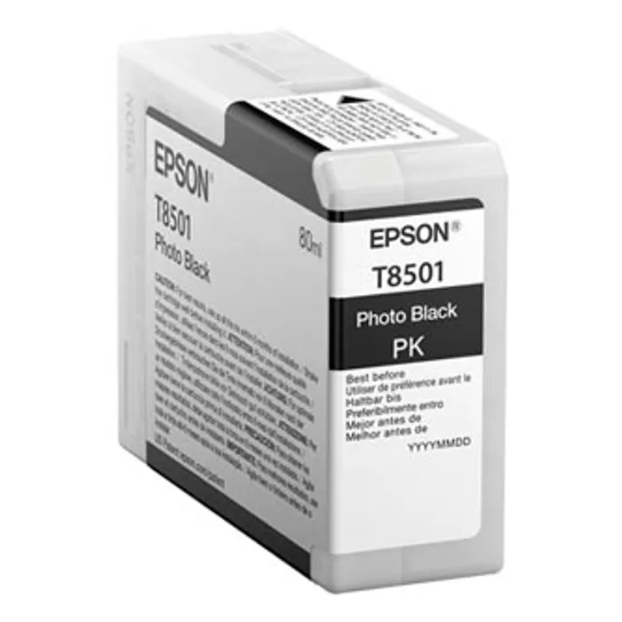 Główne zdjęcie produktu Epson originální ink C13T850100, photo black, 80ml, Epson SureColor SC-P800