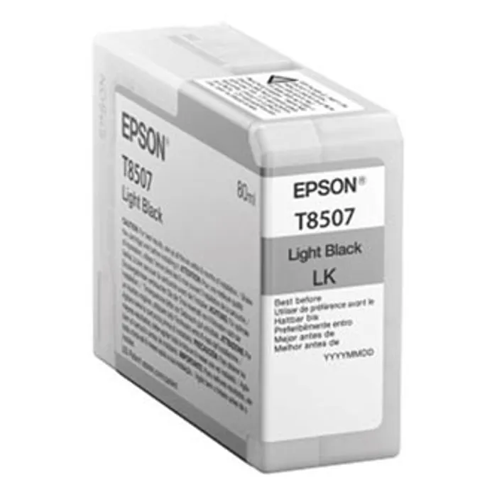 Główne zdjęcie produktu Epson originální ink C13T850700, light black, 80ml, Epson SureColor SC-P800