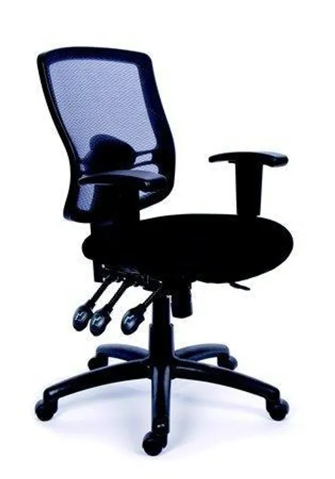 Główne zdjęcie produktu Ergonomická kancelářská židle, síť.textilie, síť.opěrák, chromovaná základna,MaYAH,"Creati
