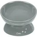 Ergonomiczna miska ceramiczna XXL, podwyższona, 0,35l/ o 17cm, kolor szary