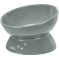 Następne zdjęcie produktu Ergonomiczna miska ceramiczna XXL, podwyższona, 0,35l/ o 17cm, kolor szary