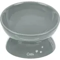 Ergonomiczna miska ceramiczna XXL, podwyższona, 0,35l/ o 17cm, kolor szary