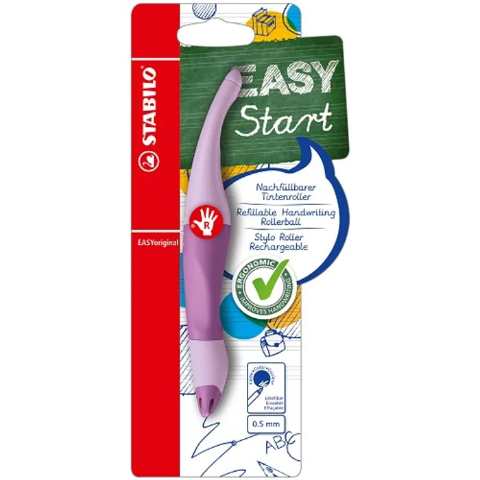 Główne zdjęcie produktu Ergonomický roller pro praváky STABILO EASYoriginal Pastel pastelová fialová