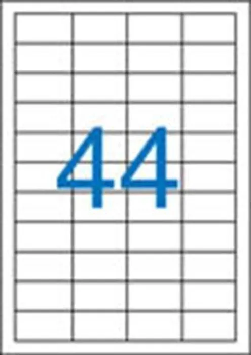 Główne zdjęcie produktu Etiketa, ILC, 48,5 x25,4 mm, čtyřřadé, 4400 ks/bal., VICTORIA