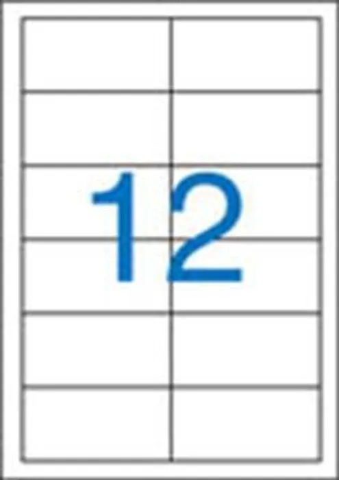 Główne zdjęcie produktu Etiketa, ILC, 97x42,4 mm, dvouřadé, 1200 ks/bal., VICTORIA
