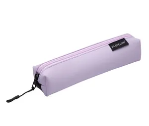 Etui PU wąskie + gumka PSTELINI fioletowe